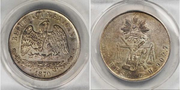 1 Peso 墨西哥 銀 