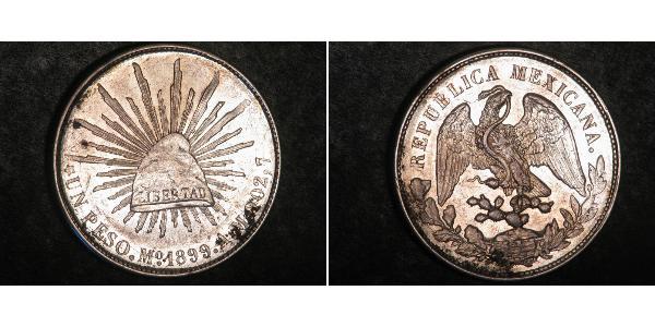 1 Peso 墨西哥 銀 