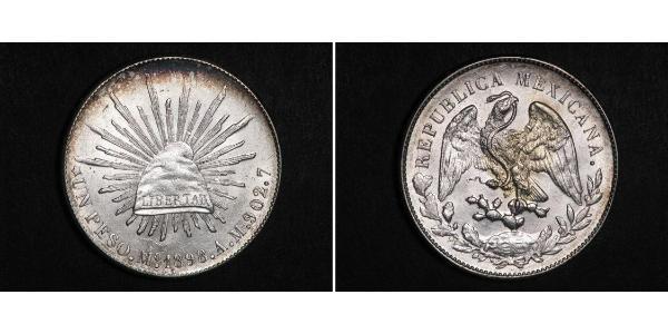 1 Peso 墨西哥 銀 
