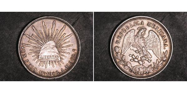1 Peso 墨西哥 銀 