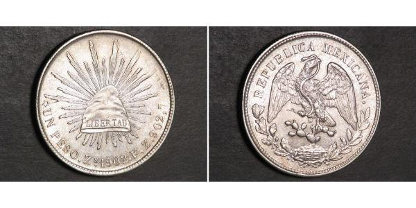 1 Peso 墨西哥 銀 