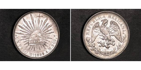 1 Peso 墨西哥 銀 