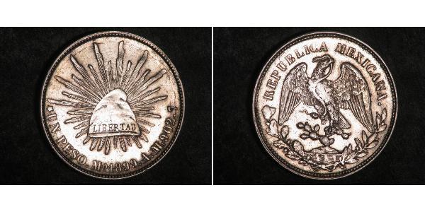 1 Peso 墨西哥 銀 