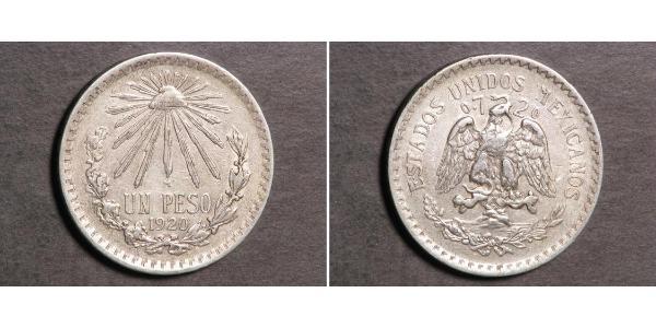 1 Peso 墨西哥 銀 