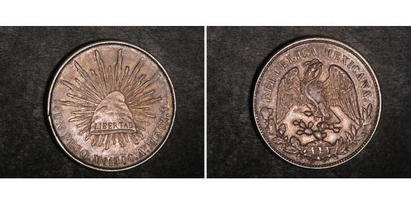 1 Peso 墨西哥 銀 