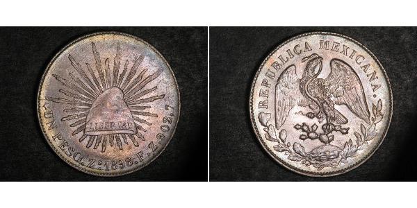 1 Peso 墨西哥 銀 