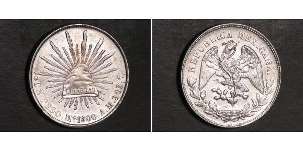 1 Peso 墨西哥 銀 