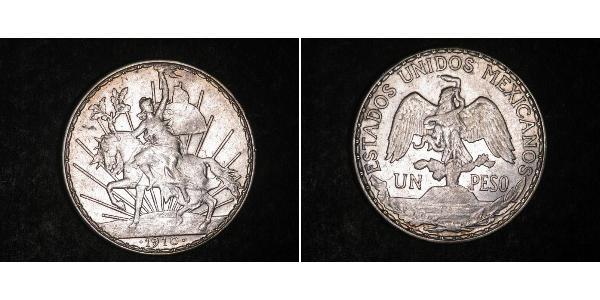 1 Peso 墨西哥 銀 