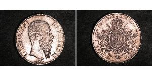 1 Peso 墨西哥第二帝國 (1864 - 1867) 銀 Maximilian I of Mexico (1832 - 1867)