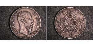 1 Peso 墨西哥第二帝國 (1864 - 1867) 銀 Maximilian I of Mexico (1832 - 1867)