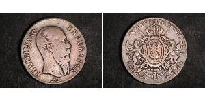 1 Peso 墨西哥第二帝國 (1864 - 1867) 銀 Maximilian I of Mexico (1832 - 1867)