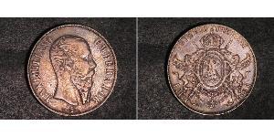 1 Peso 墨西哥第二帝國 (1864 - 1867) 銀 Maximilian I of Mexico (1832 - 1867)