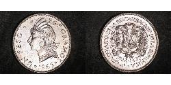 1 Peso 多明尼加 銀 