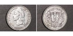1 Peso 多明尼加 銀 