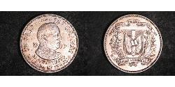 1 Peso 多明尼加 銀 