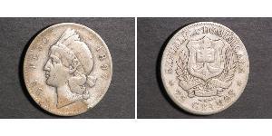 1 Peso 多明尼加 銀 
