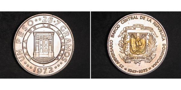 1 Peso 多明尼加 銀 