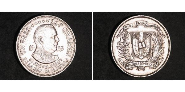 1 Peso 多明尼加 銀 