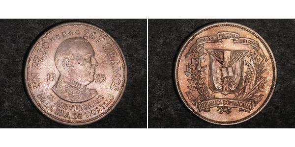 1 Peso 多明尼加 銀 