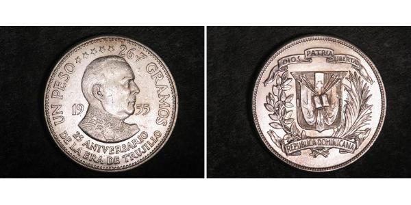 1 Peso 多明尼加 銀 