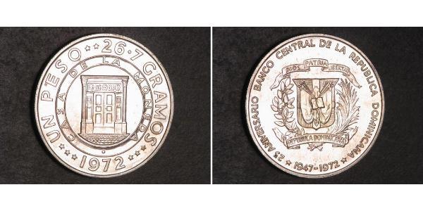1 Peso 多明尼加 銀 