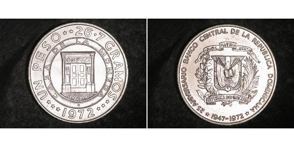 1 Peso 多明尼加 銀 