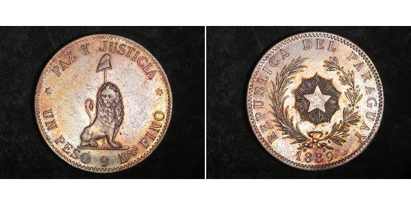 1 Peso 巴拉圭 銀 
