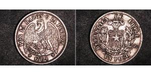 1 Peso 智利 銀 