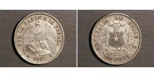 1 Peso 智利 銀 