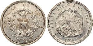 1 Peso 智利 銀 