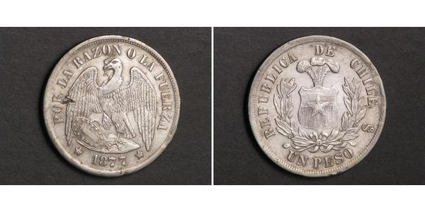 1 Peso 智利 銀 
