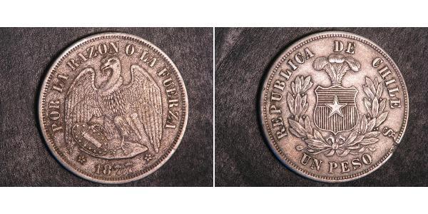 1 Peso 智利 銀 