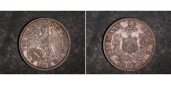 1 Peso 智利 銀 