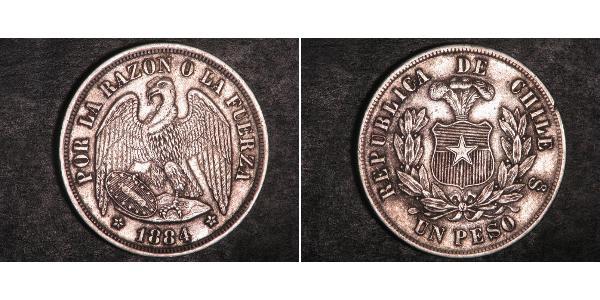 1 Peso 智利 銀 