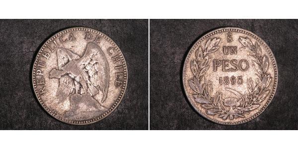 1 Peso 智利 銀 
