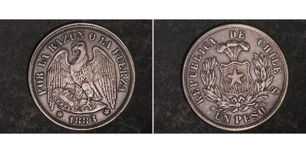 1 Peso 智利 銀 