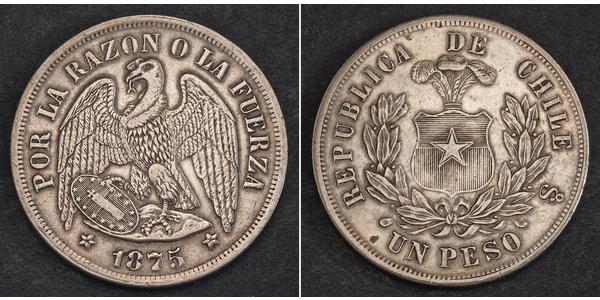 1 Peso 智利 銀 