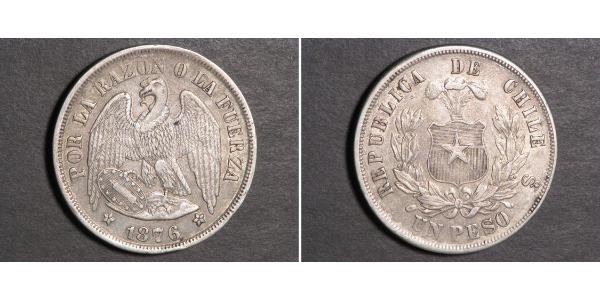 1 Peso 智利 銀 
