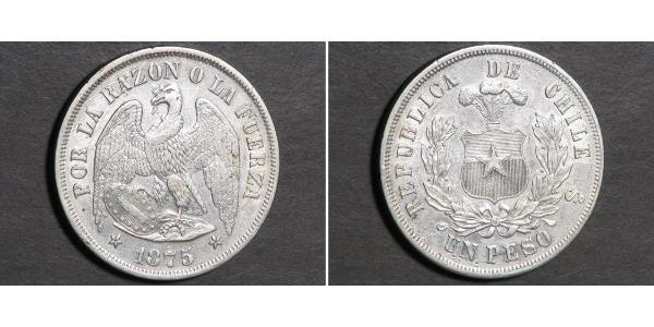 1 Peso 智利 銀 