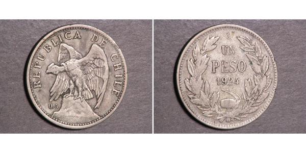 1 Peso 智利 銀 