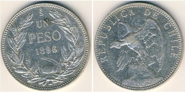 1 Peso 智利 銀 