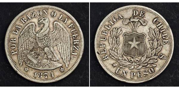 1 Peso 智利 銀 