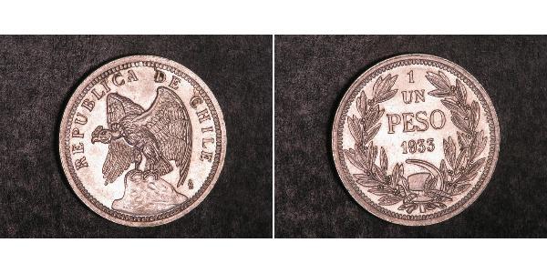 1 Peso 智利 銀 