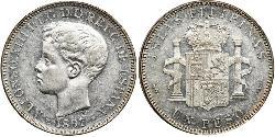 1 Peso 菲律宾 銀 阿方索十三世 (1886 - 1941)