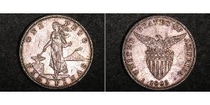 1 Peso 菲律宾 銀 