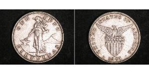 1 Peso 菲律宾 銀 