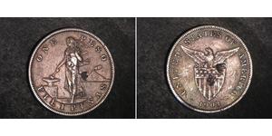 1 Peso 菲律宾 銀 