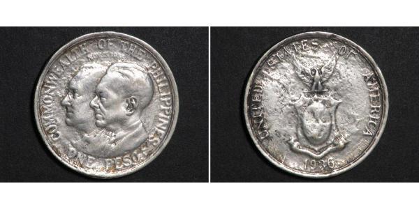 1 Peso 菲律宾 銀 