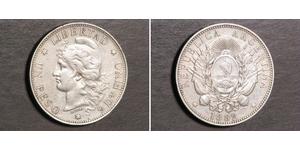 1 Peso 阿根廷 銀 