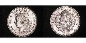 1 Peso 阿根廷 銀 